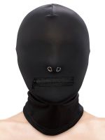 Fetish & Fashion Zippered Mouth Hood: Kopfmaske, schwarz