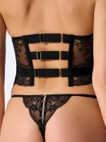 Atelier Amour Evasion Sensuelle: Ouvert-Bustier, schwarz