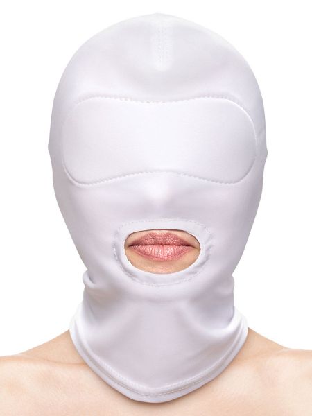 Fetish & Fashion Mouth Hood: Kopfmaske, weiß